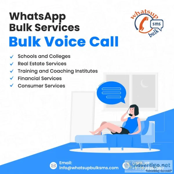 Whatsapp bulk sms provider: voice call / messages