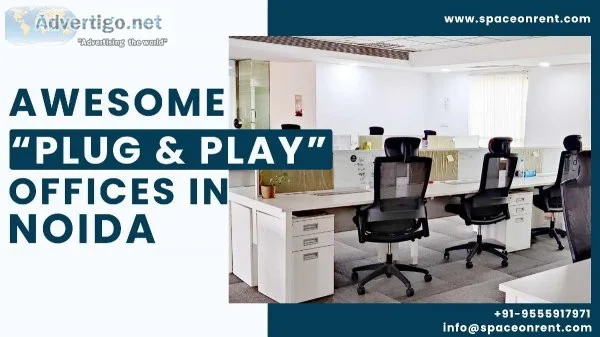 Fully Furnished Space With Plug N Play Facility  Space on Rent