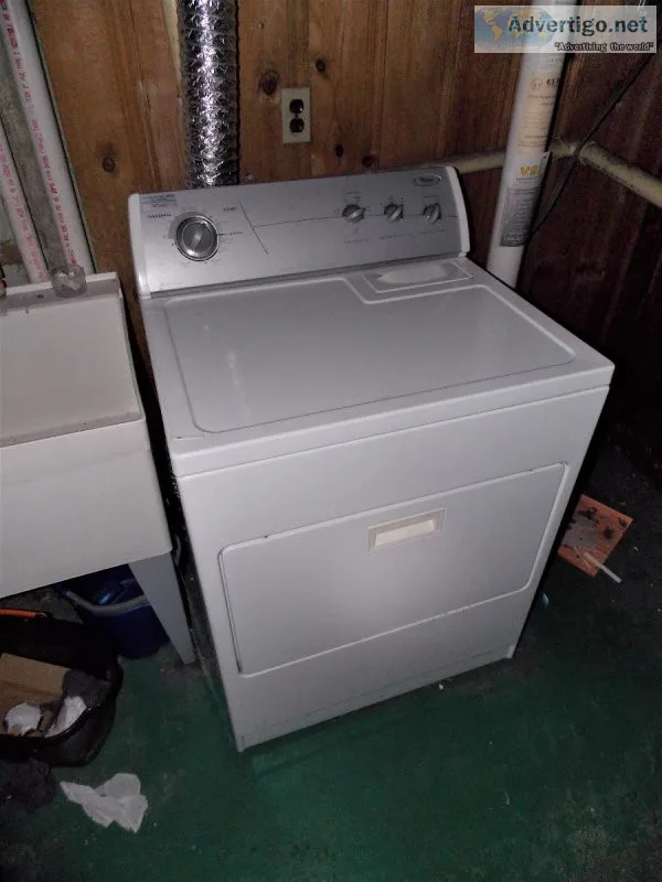 White Whirlpool Electric Dryer