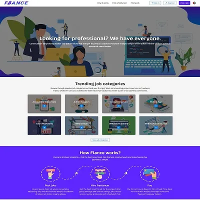 Flance - freelance marketplace script | freelancer script