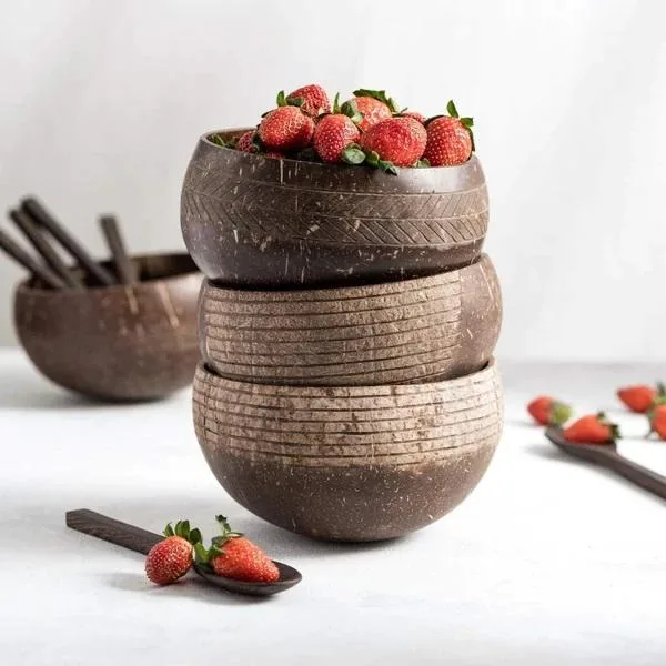 The Best Coconut Bowl SetSpoons For Kitchen Accessories