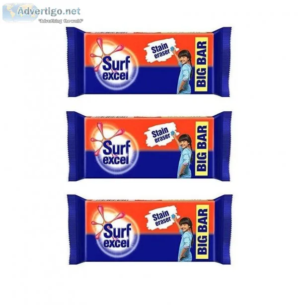 Surf excel Detergent Bar 250g each (Pack of 3)