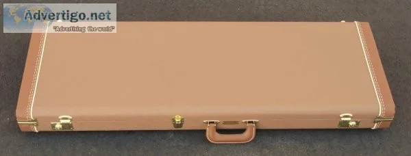 Fender StratocasterTelecas ter Center Pocket Case - Brown W Gold
