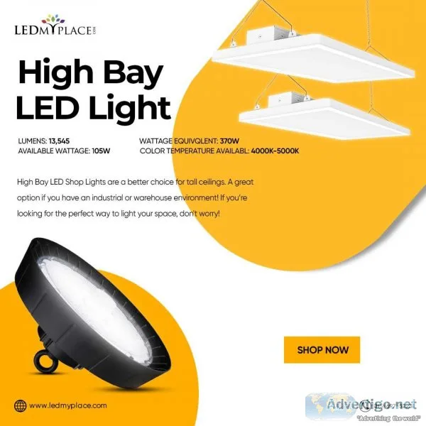 Get High Bay LED Lights for Industrial Facilities at Low Prices