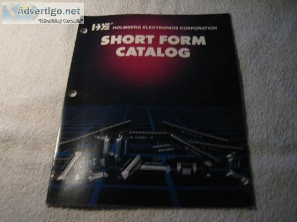 HOLMBERG ELECTRONICS CORPORATION SHORT FORM CATALOG &ndash Augus