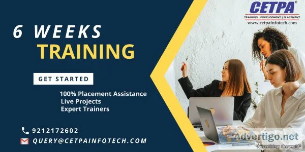 Get 100% placement assistance with 6 weeks training in delhi