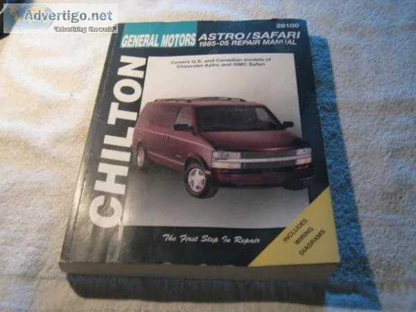 Like New  General Motors AstroSafari 1985-05 Repair Manual