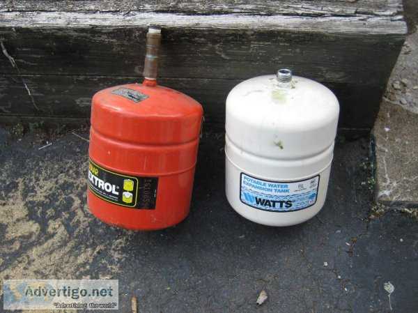 Two Expansion Tanks for Hot Water Heaters