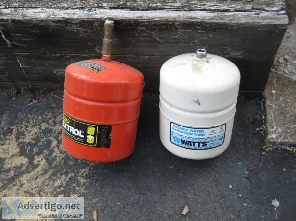 Two Expansion Tanks for Hot Water Heaters