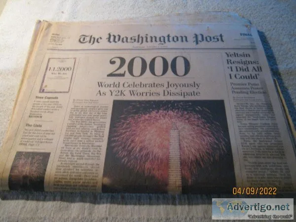 The Washington Post &ndash Saturday January 1 2000.  Headline 20