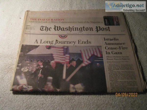 Special Edition - The Washington Post Sunday January 18 2009 &nd