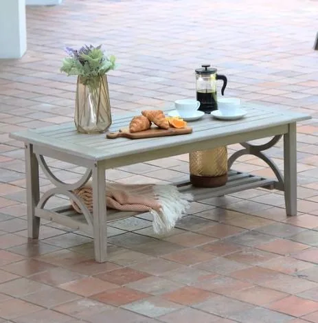 Buy Patio Furniture Teak Wood Outdoor Coffee Table Online