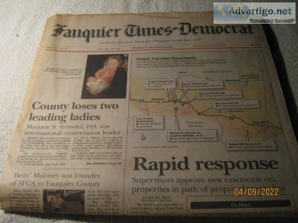 Fauquier Times-Democrat &ndash Wednesday December 20 2006...
