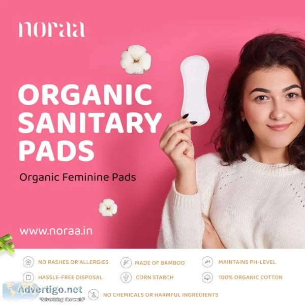 Noraa organic feminine pads | organic cotton sanitary pads