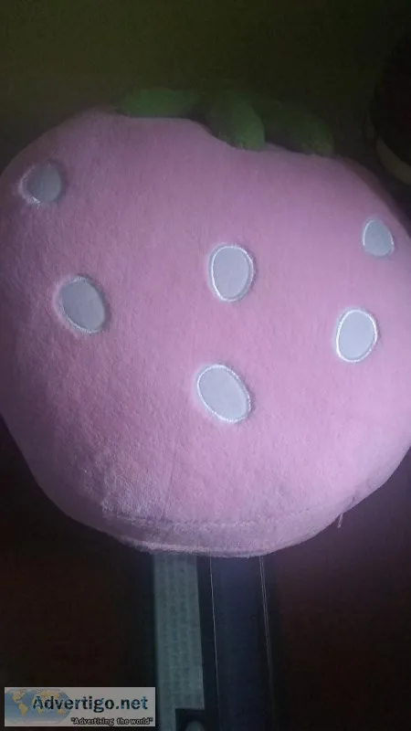 Berry cushions (pink orand turquoise)