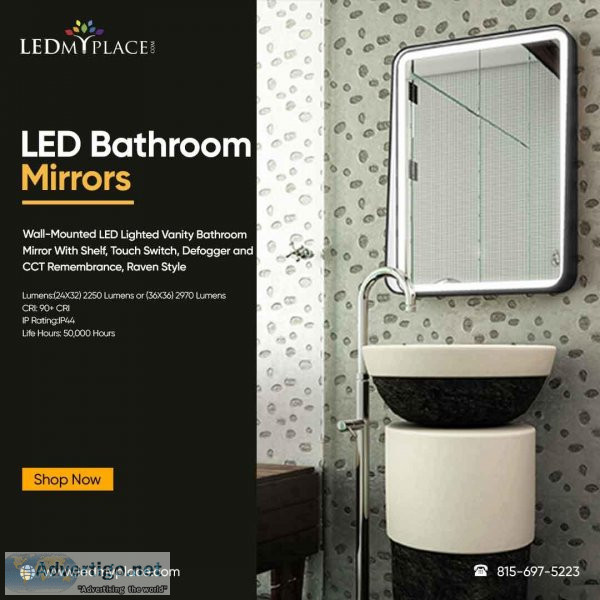 Order Now LED Bathroom Mirrors for wet location