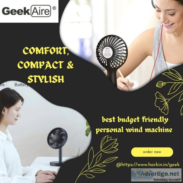 Geek portable rechargeable fans to drive your summer heat