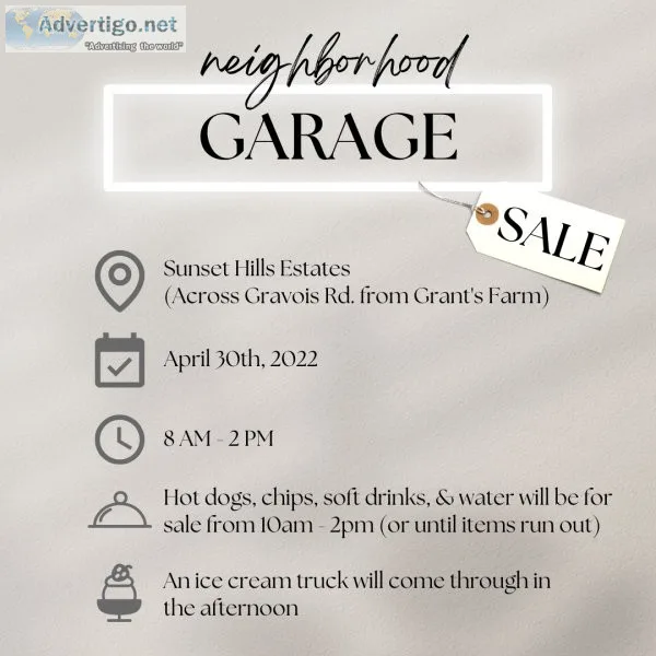 Neighborhood Garage Sale
