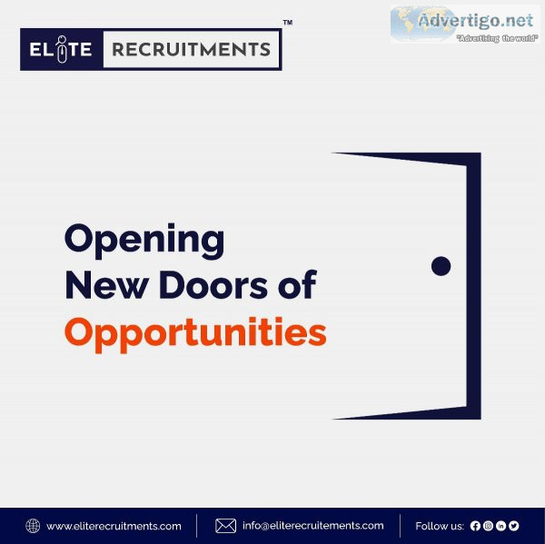 Leading Recruitment Agency in India  EliteRecruitments