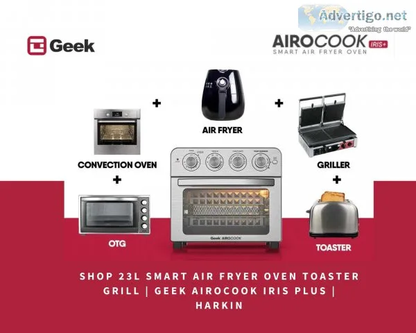Check out the best air fryer with oven - geek airocook iris+ 