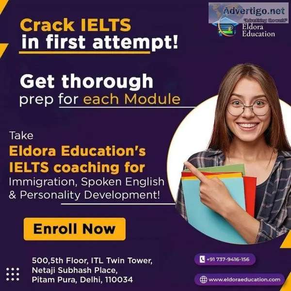 Go through Eldoraeducation for Best IELTS Online Coaching in Del