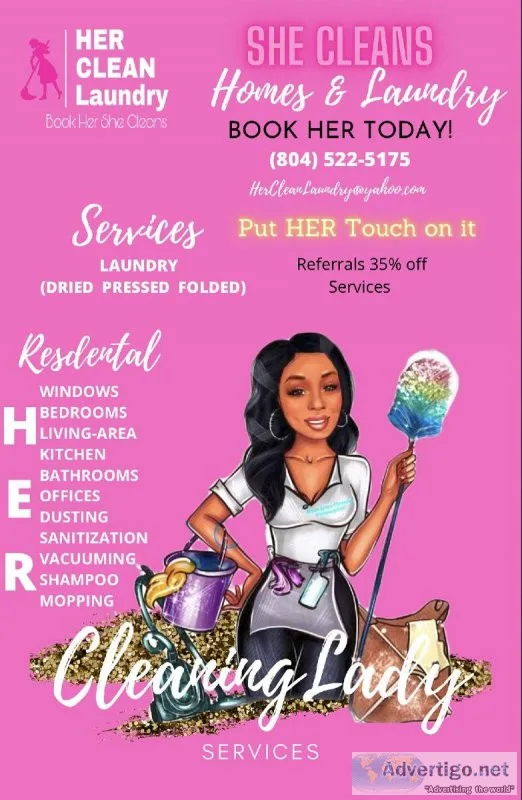 Residential CLEANING and LAUNDRY CLEANING