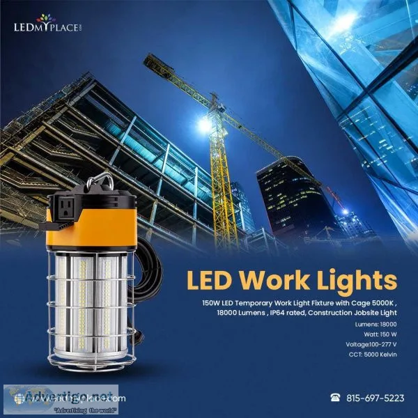 Order Now LED Work Lights For Temporary Construction at Low Pric