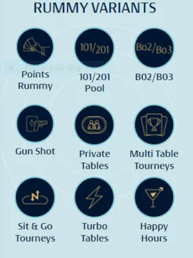 Play online different rummy variants with a23 now
