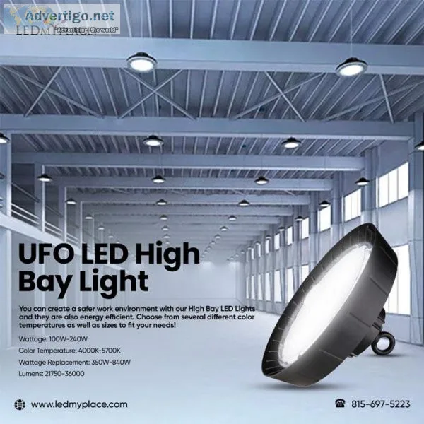 Order Now UFO High Bay LED Lights Improve Warehouse Efficiency