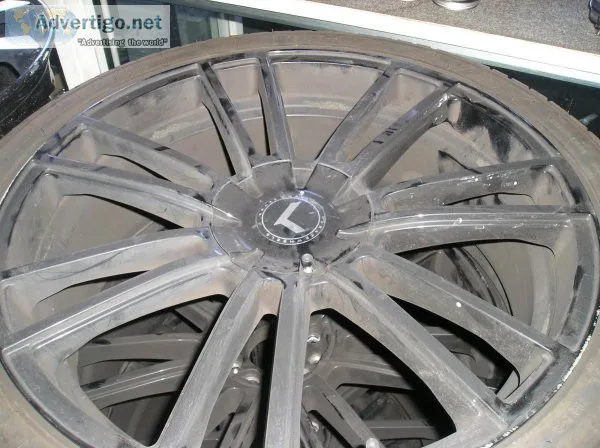 4 22 inch kraze wheels and tires
