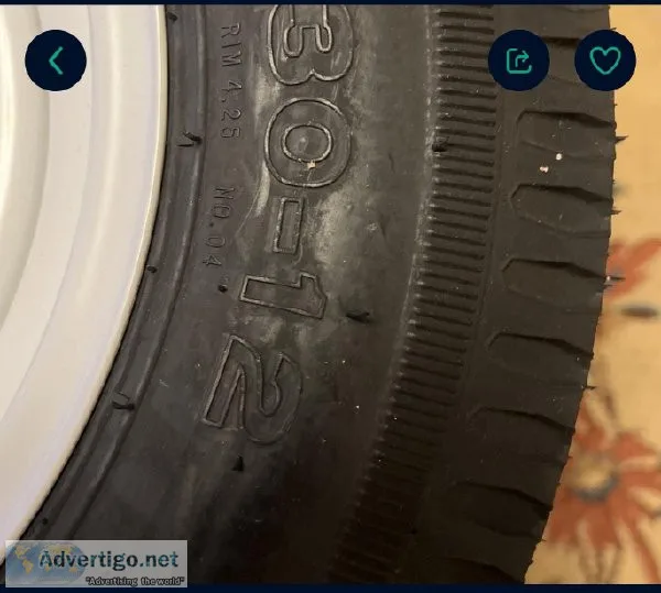 Brand new trailer wheels and tires