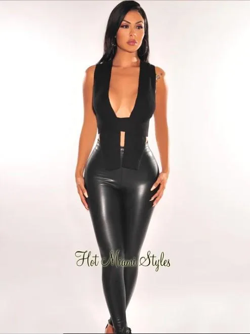 Fashionable Black Knit Wrap Around Tie Up Top &ndash Hot Miami S