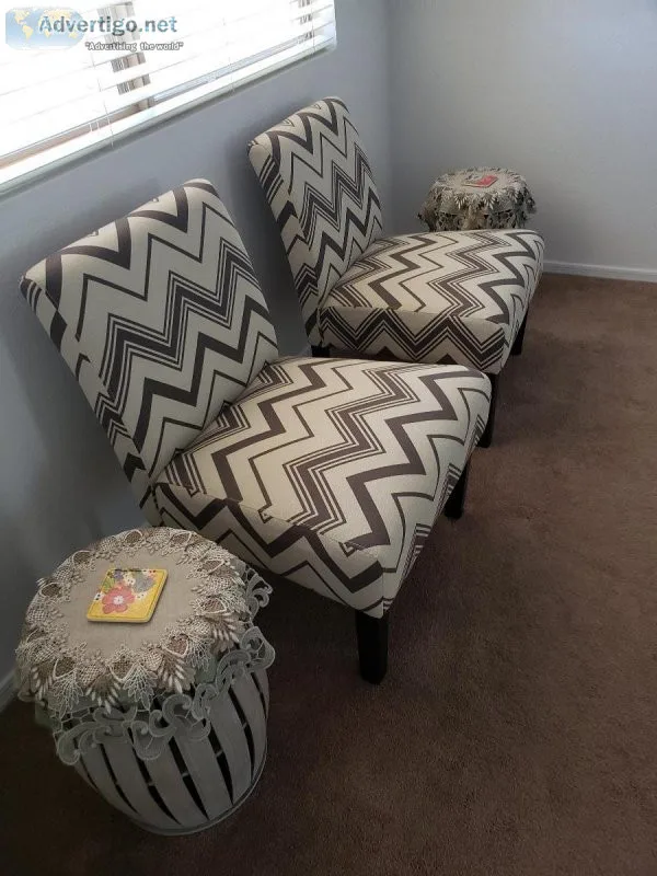 Accent chairs and end tables