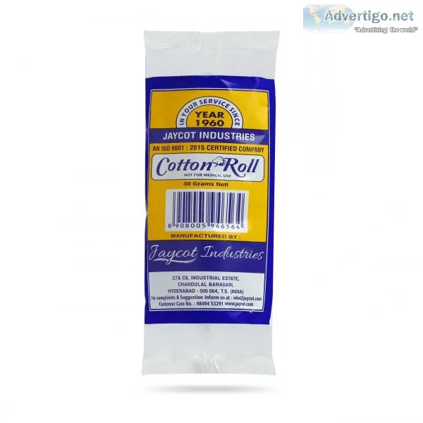 Cosmetic cotton rolls