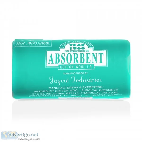 Absorbent cotton wool ip roll (500grams)
