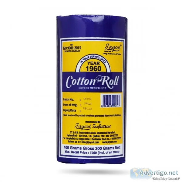 Cosmetic cotton rolls