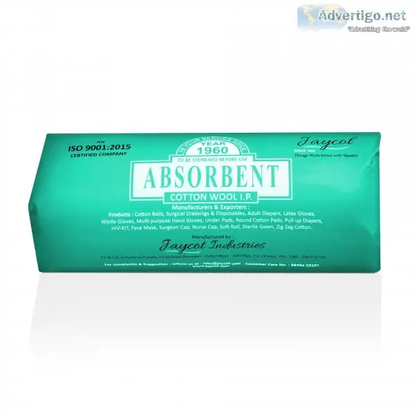 Absorbent cotton wool ip roll (500grams)