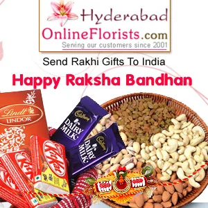 Splendid shopping of rakhi n dry fruits to hyderabad online & ex