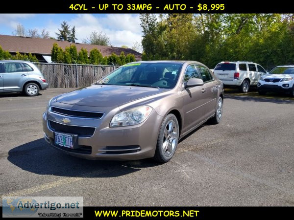 2010 CHEVROLET MALIBU LT  UP TO 33MPG
