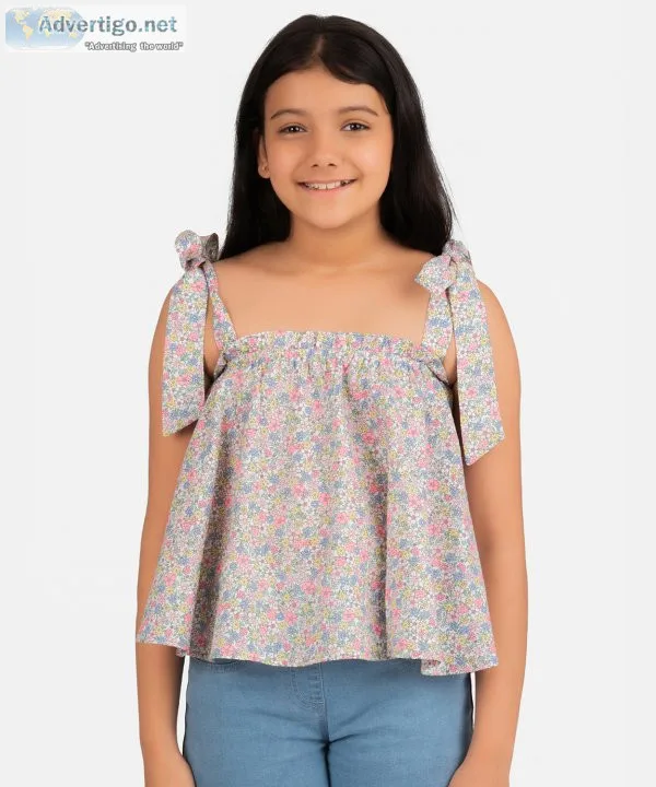 Girl tops online | littletags | kidswear online shopping