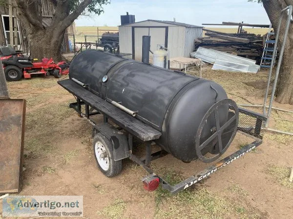 BBQ on trailer