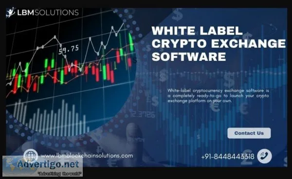 White label crypto exchange software services are available