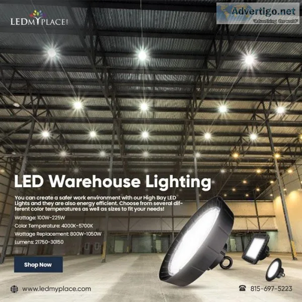 Purchase LED Warehouse lighting at Minimum Prices