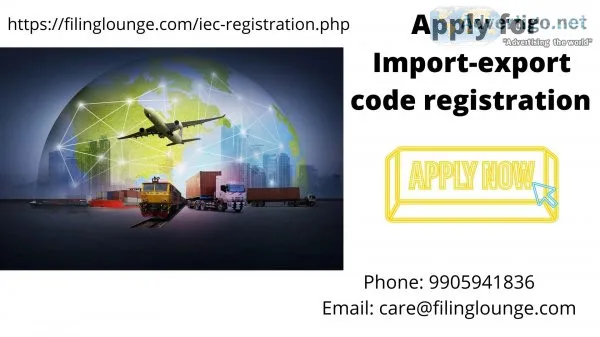 Apply for import-export code registration