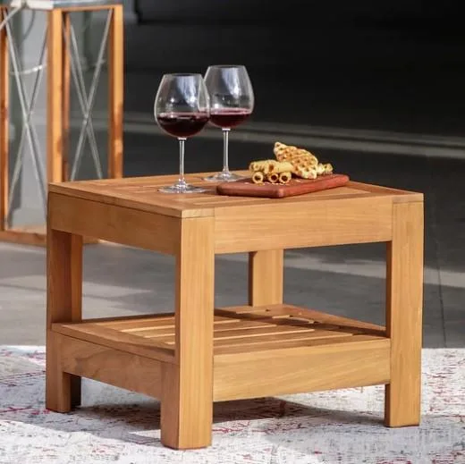 Shop Teak Outdoor Side Table  Patio Furniture &ndash Cambridge C