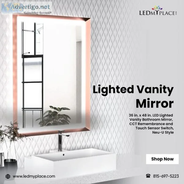 Find the Lighted Vanity Mirror for Your Bathroom at LEDMyplace