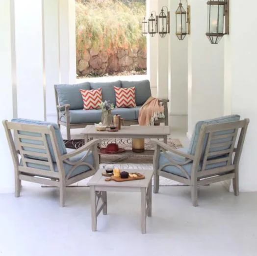 Shop Abbington Teak Wood Outdoor Coffee Table  Patio Furniture