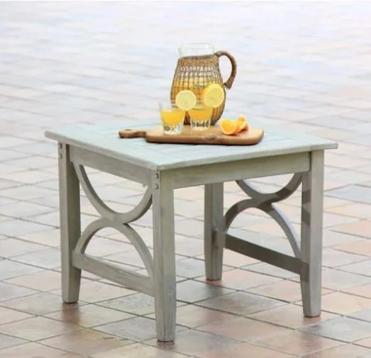 Best Sellers Abbington Teak Wood Outdoor Side Table  Patio Furni