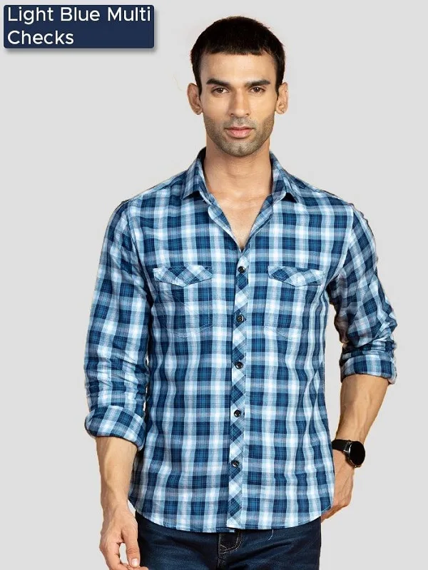 Explore the best collection of checked shirts for men online at 