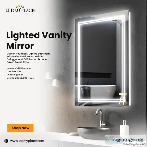 Illuminate Your Bathroom with Lighted Vanity Mirror Order Now